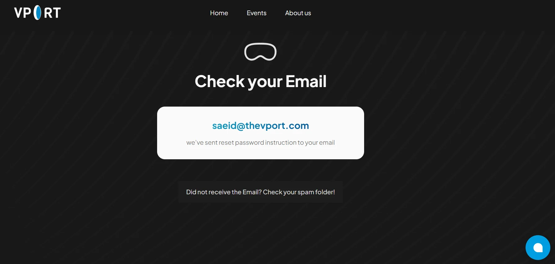 Check your email confirmation