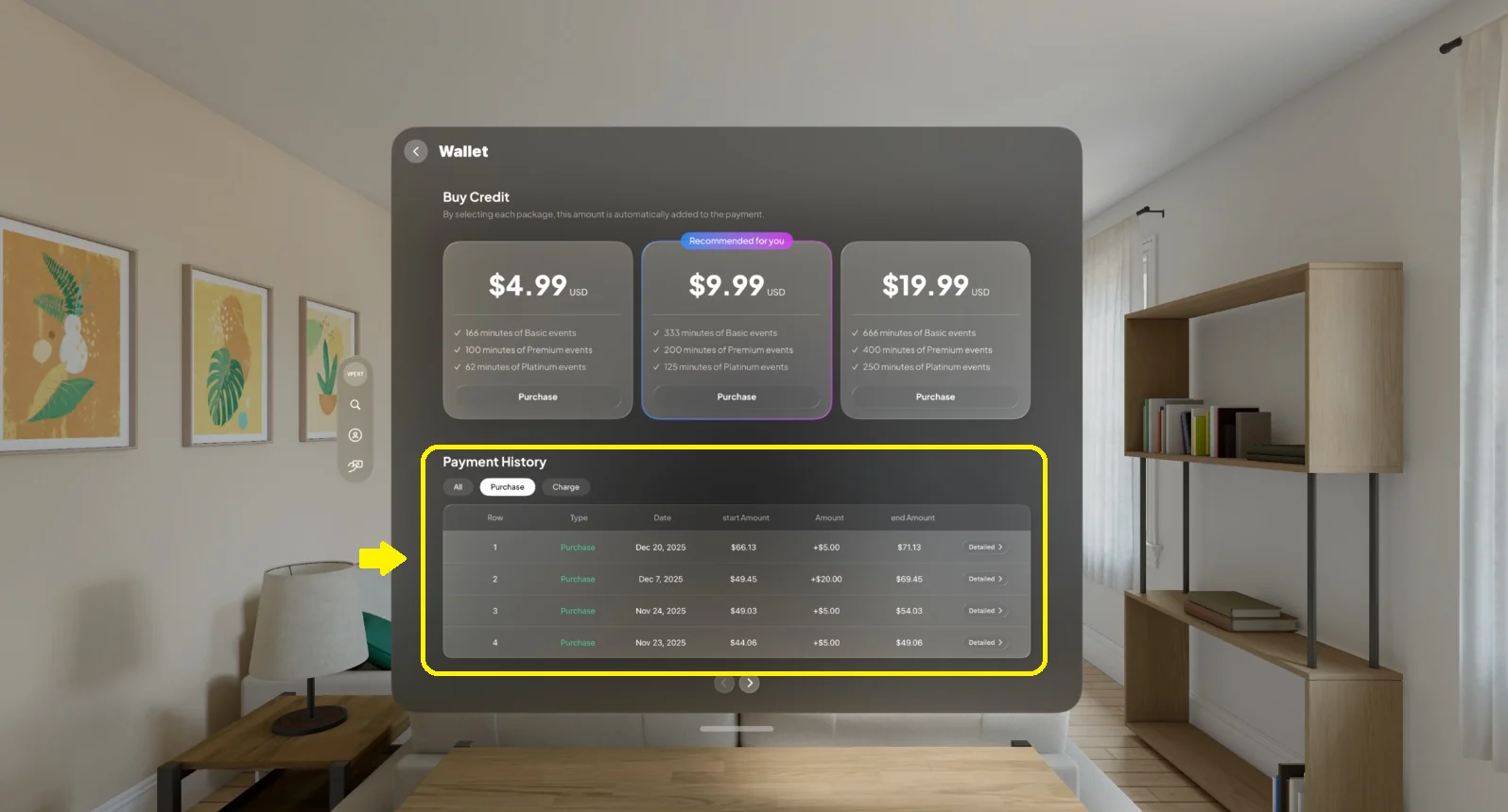 Apple Vision Pro purchase history