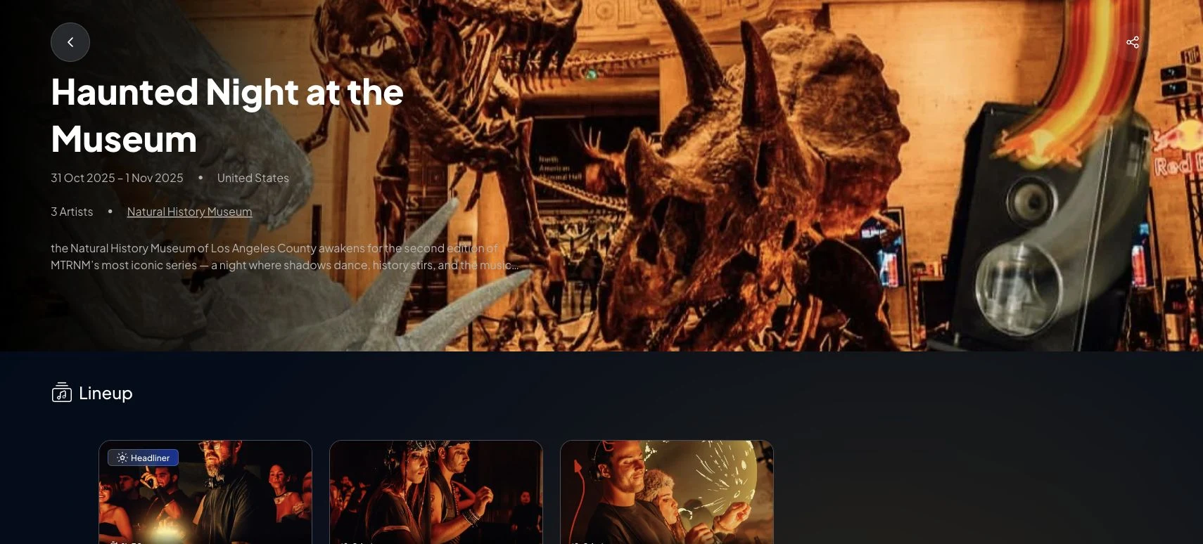 Current VPORT event detail