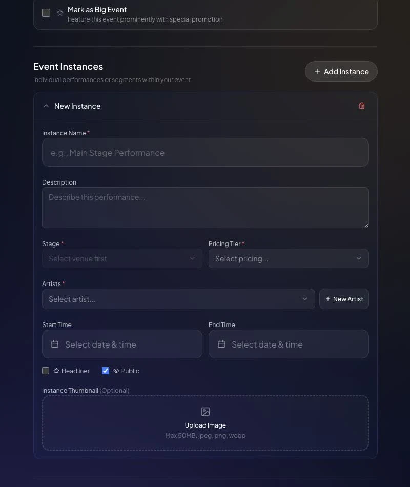 Current event-instance fields