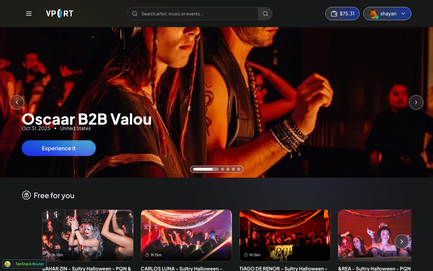 VPORT home page