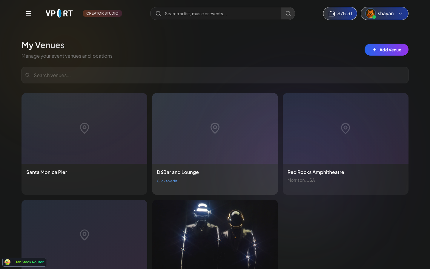 My Venues